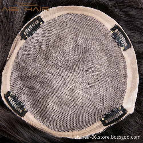Aisi Hair 2018 New Style 100% Natural Indian Human Hair Price List , Toupees For Black Men